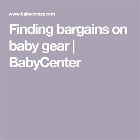 Buy at Gerber Childrenswear Opens a new window. . Babycenter bargain